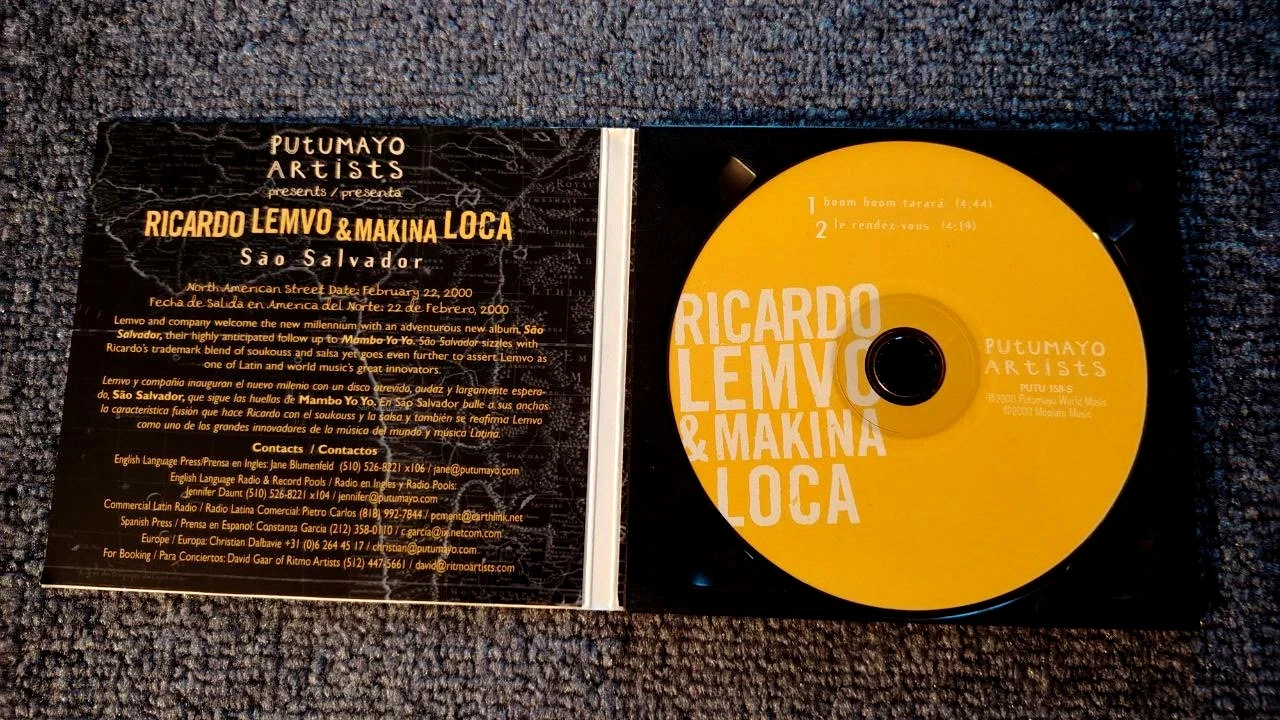 💎 CD raro: Ricardo Lemvo & Makina Loca – Boom Boom Tarará 2000 – promo indisponível! 🎶 – photo 4